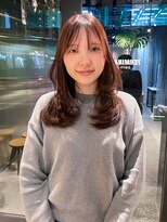 ベルン(bern)&nbsp;@bern_riwa お顔周りレイヤー セミロングお顔周り レイヤー