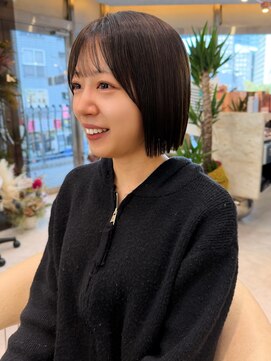 ロンドクレール 川崎(Lond clair) 【北澤華】ブリーチなし/髪質改善/ピンクベージュ/前髪/川崎