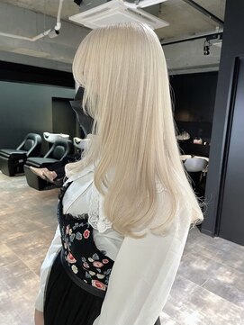 ペレ 梅田(PELE) イメチェン/ピンクベージュ/アンブレラカラー/前髪/梅田