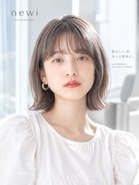 ナンバー ブラオ 名古屋栄(N° blao)&nbsp;タッセルボブ切りっぱなしボブ外ハネボブベージュダブルカラー