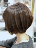 丸みが決め手のショートボブ