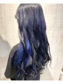 ＃インナーカラー＃ブルー＃カラーバター＃ブルーブラック＃N.