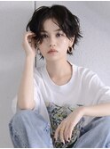 メンズライク_センターパートパーマスタイル