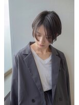 ヘアーアンドアート ルミナ(HAIR&ART LUMINA)&nbsp;大人可愛い20代30代40代黒髪前下がりショートボブ丸みショート◎
