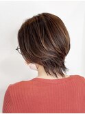 【MICHI 富田店 古作蓮】ショートウルフ ハイライト
