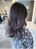 ラベンダーグレージュバレイヤージュ