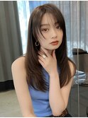 上品韓国ヘアレイヤーカットワンホンヘア 白髪染めOK 20代30代