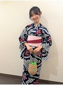 浴衣着付けとヘアセット