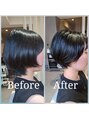 ゴートヘアタカツキ(GOAT hair) 横顔を美しく顔の形、頭の骨格を意識したショートスタイル