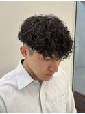 波巻きスパイラルパーママッシュコンマヘア刈り上げ韓国原宿
