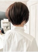 福山caary小顔補正立体カット30代40代ショートヘアショートボブ