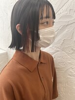 カモン(CAMON)&nbsp;切りっぱなしボブ＃インナーカラー＃ブリーチ