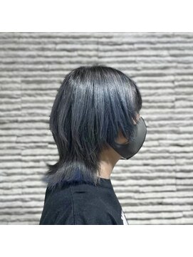 ビスイル 秋葉原店(Vis ill) くびれボブミニウルフ透明感シルバーアッシュグレージュ