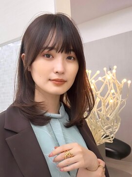 アンフィニー 銀座(ANFINI) 黒髪/ボブルフ/ネビージュ/小顔/ワンレン/銀座/髪質改善/前髪