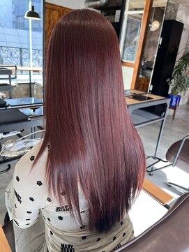 リベルテ(LIBERTE) Liberte銀座 オトナロングボブ×レッドベージュ