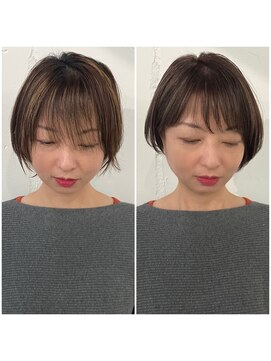 メロウ(me'lou) 《me’lou》小顔ショート×ナチュラル20代30代40代50代