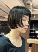 ぱっつんボブ切りっぱなしボブオン眉ラップラインボブミニボブ
