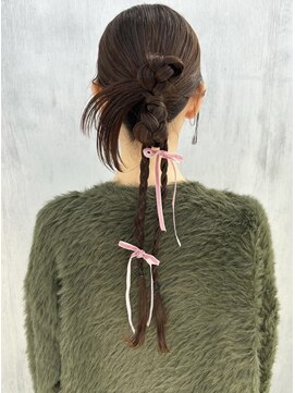 ヒースプール(Heathpool) リボンヘアアレンジ