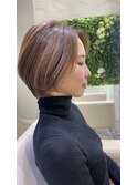 前髪長めふんわりボブ　20代/30代/40代/50代