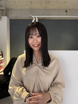 アム(amu) オリーブグレージュ/オリーブカラー/オリーブカラー/前髪カット