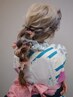【夏休み限定】ヘアセット2人同時予約でリボンアレンジクーポン　3,000円