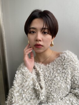 エアー 青山(AIR) 丸みショートシースルーバングくびれショートボブミニボブ