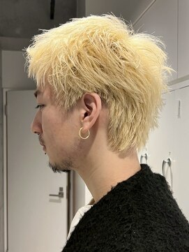 エリマ 横浜西口(elima) 横浜西口ニュアンスパーマメンズカットセンターパート30代40代