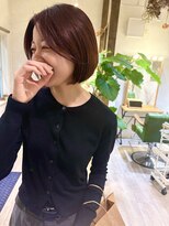 アイ(aii)&nbsp;ボブ　ワインレッド　ボルドー　ブリーチなし