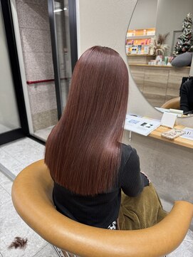 シカ 神戸三宮元町店(Cica) 髪質改善 ストレート 神戸三宮元町 縮毛矯正 ピンクベージュ美髪