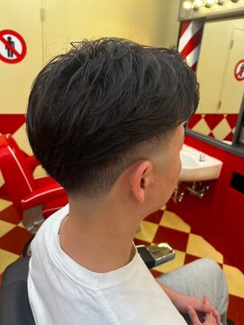 ラフ七三×テーパーフェード