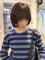 ロマリア(Lomalia) イメチェンボブレイヤースタイル/ブリーチなしカラー/オリーブ