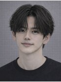 Hale波巻きツイストスパイラルパーマ刈り上げセンターパート原宿