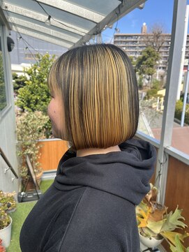 ロータスヘアーデザイン(Lotus Hair Design) 【lotus下枝】アンブレラカラー/抜きっぱなし/デザインカラー