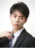 ビジネスアップバングヘア就活リクルート社会人大人ヘアショート