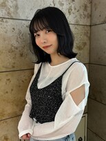 アクシス ナゴヤ(AXIS NAGOYA) 【なつミ】ミルクティーブロンド/ダークブルー/デジタルパーマ/