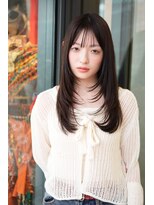エムスラッシュ みなとみらい馬車道店(M SLASH)&nbsp;ナチュラルストレート/顔まわりレイヤー/レイヤーロング