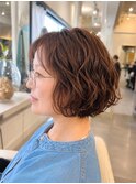 ショートボブパーマ