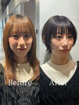 トゥルー(TRUE.) 小顔見えする丸みレイヤーショート