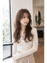 バグズ ヘアデザイン 桔梗が丘店(Baguz HAIR DESIGN)&nbsp;韓国風くびれレイヤーウェーブ小顔シースルーバング艶髪透明感