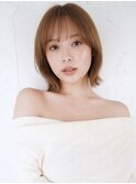 大人かわいい外ハネボブ髪質改善/メイキー本厚木
