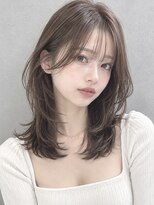 フィルムス 銀座(FILMS)&nbsp;オリーブベージュ/レイヤーカット/顔周りレイヤー/シースルー