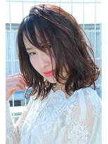 カシータヘアリゾート 熱田千年店(Casita Hair Resort) 【Casita hair resort熱田千年】くせ毛っぽいゆるカールボブ