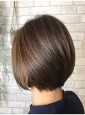 ショート/ショートボブ/くびれショート/丸みショート