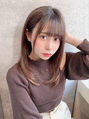 10代、20代◎小顔ローレイヤーシースルーアイドル前髪