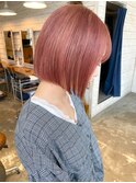《高松快》ペールコーラルカラー×ケアブリーチ1回