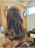 ロングヘアー巻き髪