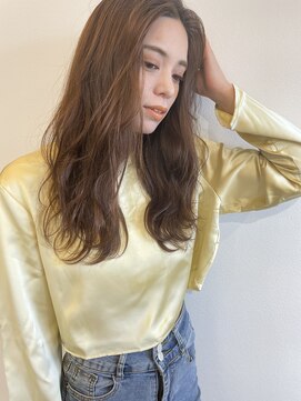 イニット 奈良新大宮(init.) 20代 30代 40代 モテ髪 オリーブベージュ エクステ 韓国ヘアー