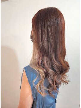 ツムグ 代官山 中目黒(TUMUGU) インナーグレージュピンクベージュマーメイドウェーブ