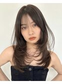ハイライトカラーミルクティーベージュケアブリーチダブルカラー