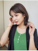 20代30代40代×シースルーバング韓国ボブ大人かわいいくびれボブ